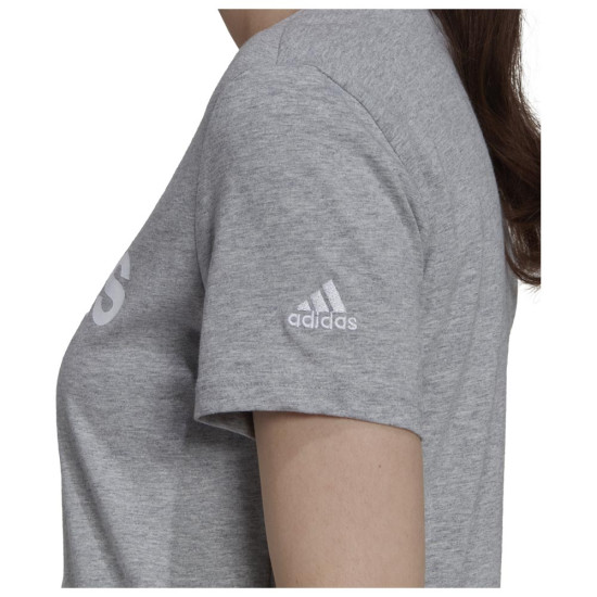 Adidas Γυναικεία κοντομάνικη μπλούζα Loungewear Essentials Slim Logo